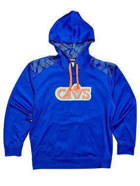 Cleveland Cavaliers Majestic Hardwood Classics Blue Pullover Hoodie, Men's Large